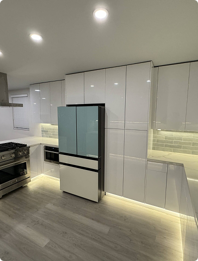 Finished kitchen remodeling project